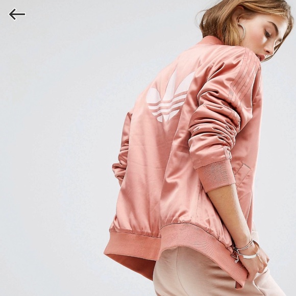 Adidas Originals Trefoil Satin Bomber 